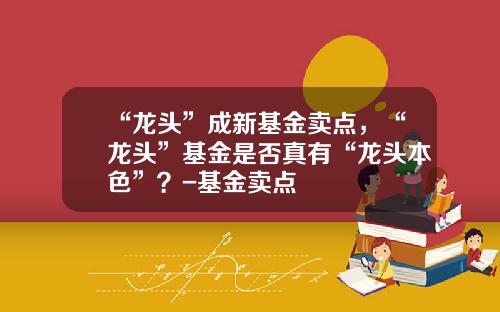 “龙头”成新基金卖点，“龙头”基金是否真有“龙头本色”？-基金卖点
