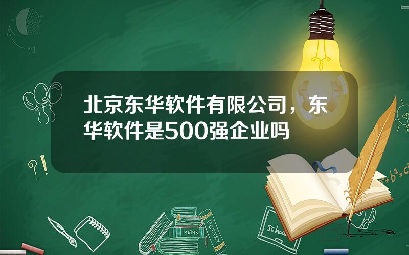 北京东华软件有限公司，东华软件是500强企业吗