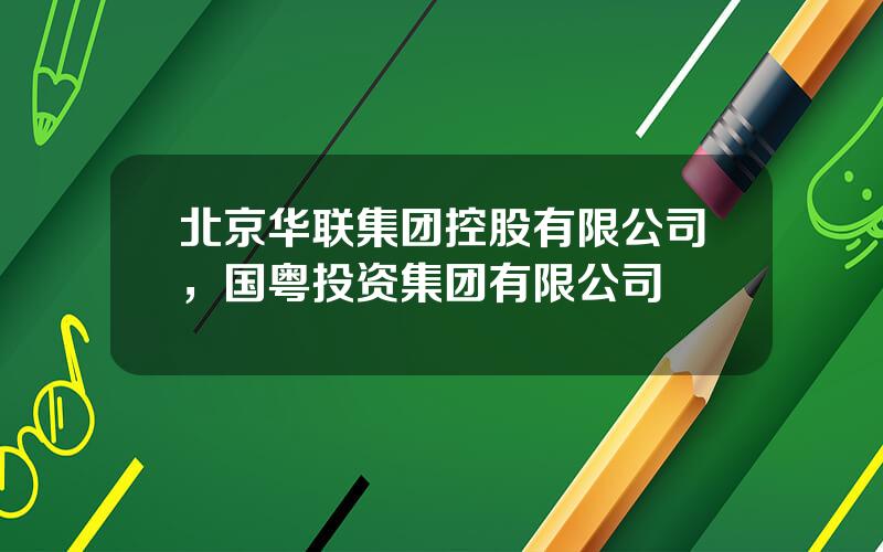 北京华联集团控股有限公司，国粤投资集团有限公司