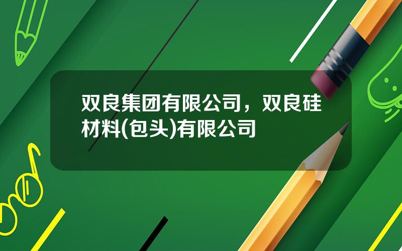 双良集团有限公司，双良硅材料(包头)有限公司