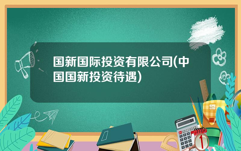 国新国际投资有限公司(中国国新投资待遇)