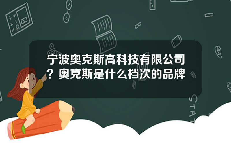 宁波奥克斯高科技有限公司？奥克斯是什么档次的品牌